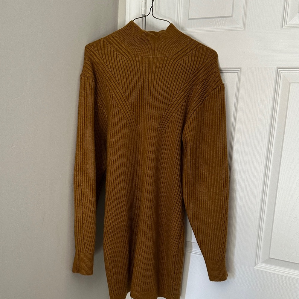 H&M Warm Amber Turtleneck Sweater